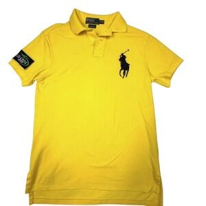 Polo Ralph Lauren Yellow US Open Custom Fit Polo Shirt Men's XL